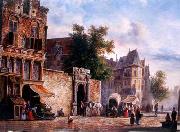 unknow artist European city landscape, street landsacpe, construction, frontstore, building and architecture.262 USA oil painting reproduction